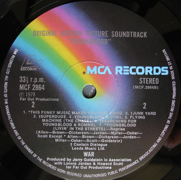 War - Youngblood (Original Motion Picture Soundtrack) | MCA Records (MCF 2864) - 4 War - Youngblood (Original Motion Picture Soundtrack) | MCA Records (MCF 2864) - 4