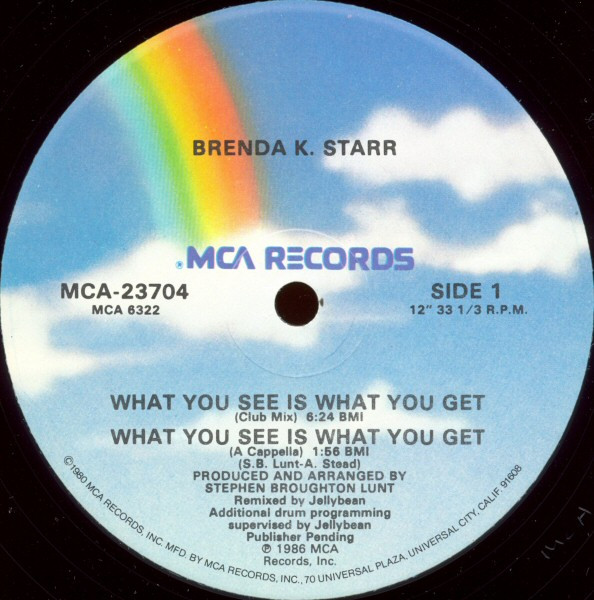 Brenda K. Starr - What You See Is What You Get | MCA Records (MCA-23704)