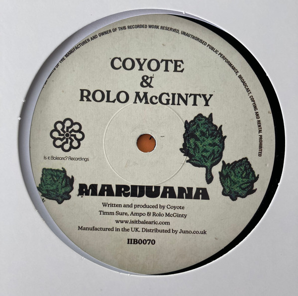 Coyote & Rolo McGinty - Marijuana | Is It Balearic? Recordings (IIB070) - 2