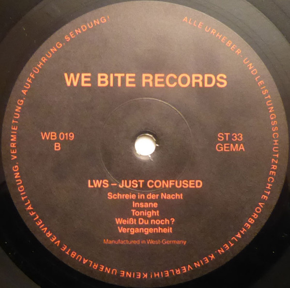 LWS - Just Confused... | We Bite Records (WB 019) LWS - Just Confused... | We Bite Records (WB 019)