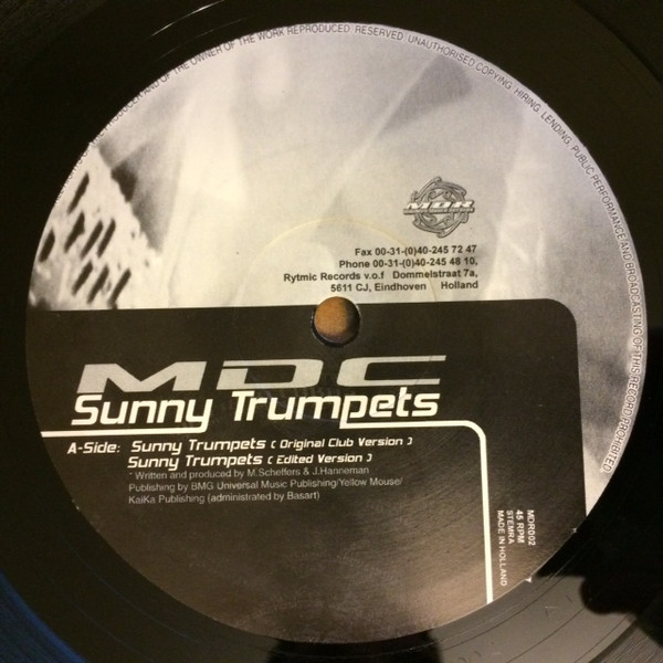 MDC - Sunny Trumpets | Modern Dance Records (MDR002) - 4