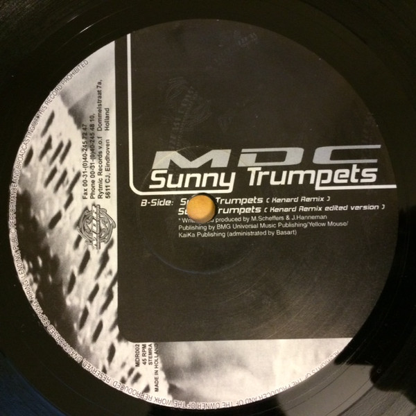 MDC - Sunny Trumpets | Modern Dance Records (MDR002) - 3