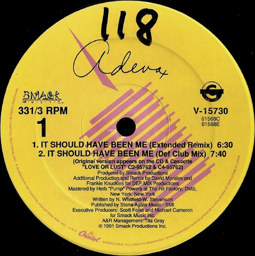 Adeva - It Should Have Been Me | Capitol Records (V-15730) - 3