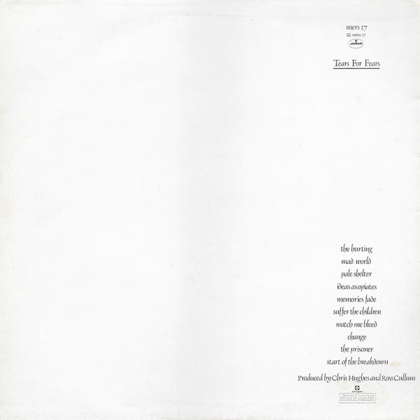 Tears For Fears - The Hurting | Mercury (mers 17) - 2