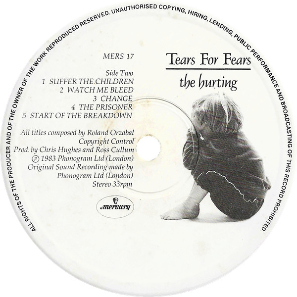 Tears For Fears - The Hurting | Mercury (mers 17) - 4