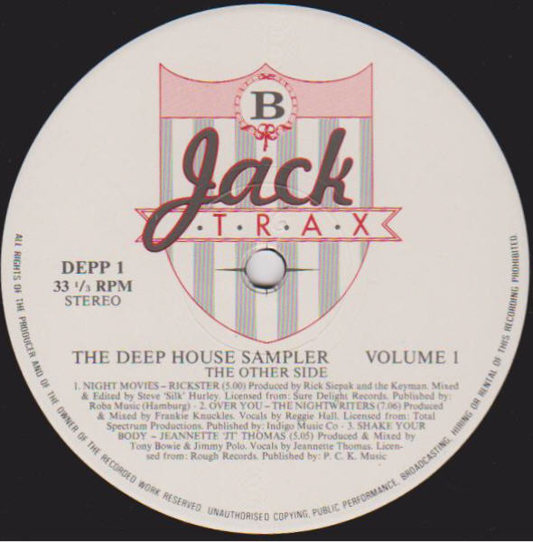 Various - The Deep House Sampler - Volume 1 | Jack Trax (DEPP 1) - 3