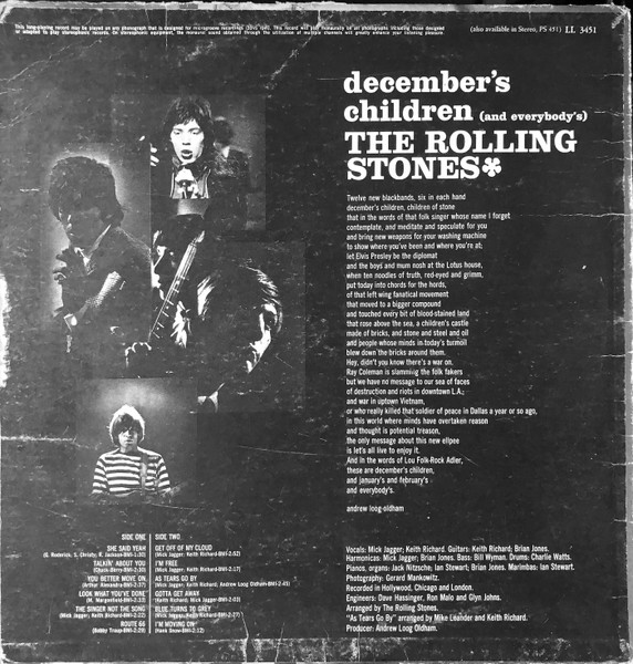The Rolling Stones - December's Children (And Everybody's) | London Records (LL 3451) - 2 The Rolling Stones - December's Children (And Everybody's) | London Records (LL 3451) - 2