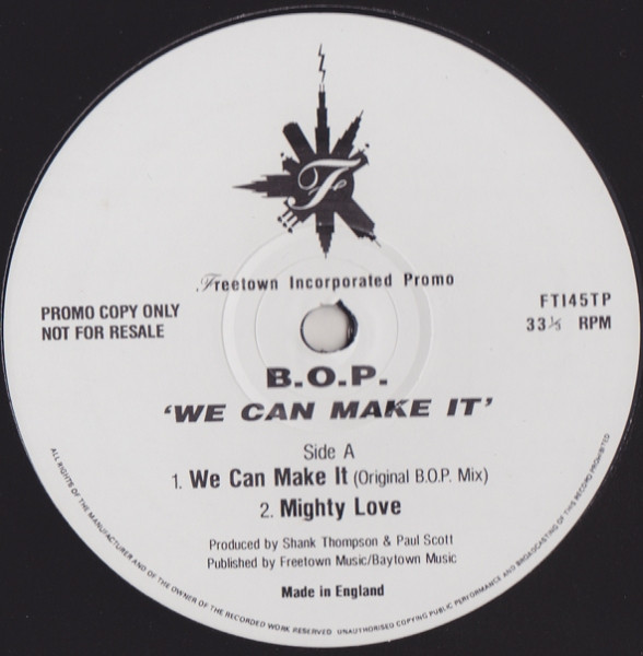 B.O.P. - We Can Make It | Freetown Inc (FTI45TP) B.O.P. - We Can Make It | Freetown Inc (FTI45TP)
