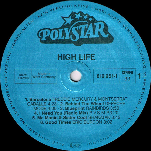 Various - High Life | Polystar (819 950-1) - 3