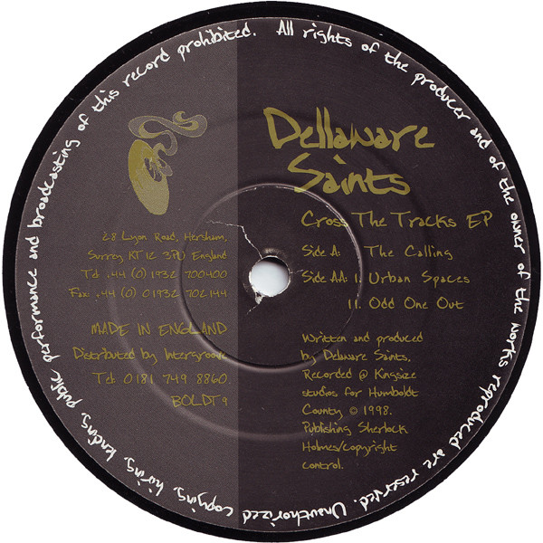 Delaware Saints - Cross The Tracks EP | Humboldt County Records (BOLDT 9) - main