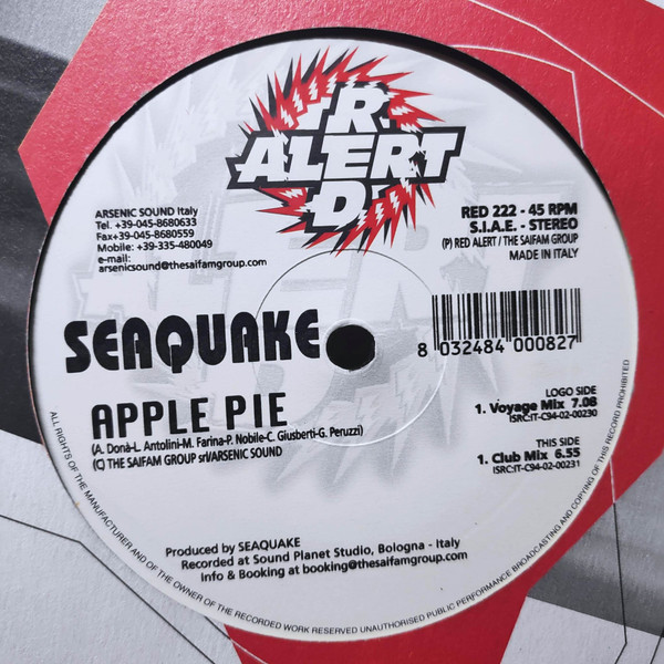 Seaquake - Apple Pie | Red Alert (RED 222) - 2 Seaquake - Apple Pie | Red Alert (RED 222) - 2