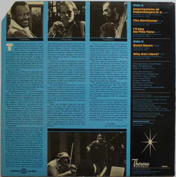 Joe Bonner - Impressions Of Copenhagen | Theresa Records (TR114) - 2