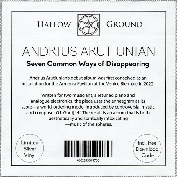 Andrius Arutiunian - Seven Common Ways Of Disappearing | Hallow Ground (HG2304)