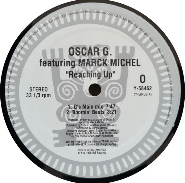 Oscar Gaetan Featuring Marck Michel - Reaching Up | TRIBAL America (Y-58462) - 2