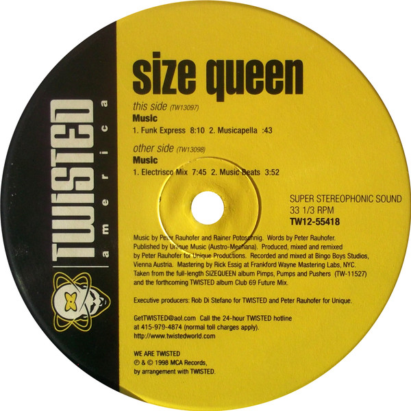 Size Queen - Music | Twisted America Records (TW12-55418)