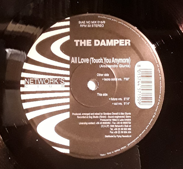 The Damper - All Love (Touch You Anymore) | Network's Club Records (NC MIX 015) The Damper - All Love (Touch You Anymore) | Network's Club Records (NC MIX 015)