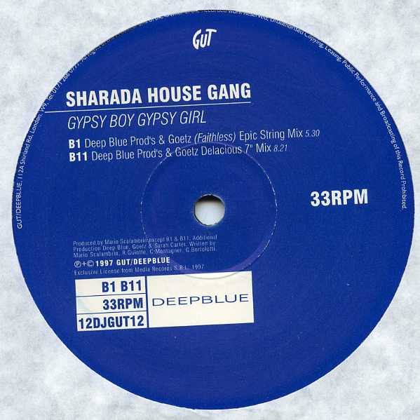 Sharada House Gang - Gypsy Boy Gypsy Girl | Gut Records (12DJGUT12) - 4 Sharada House Gang - Gypsy Boy Gypsy Girl | Gut Records (12DJGUT12) - 4