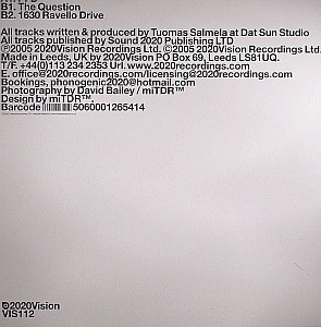 Phonogenic - The Question EP | 20:20 Vision (VIS112) - 2
