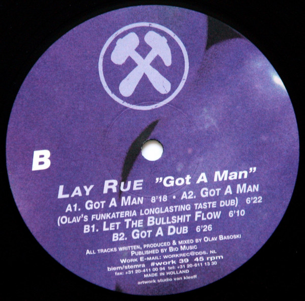 Lay Rue - Got A Man | Work Records (work 39) - 2