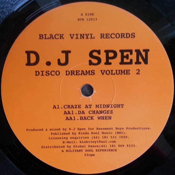 DJ Spen - Disco Dreams Volume 2 | Black Vinyl Records (BVR 12013) DJ Spen - Disco Dreams Volume 2 | Black Vinyl Records (BVR 12013)