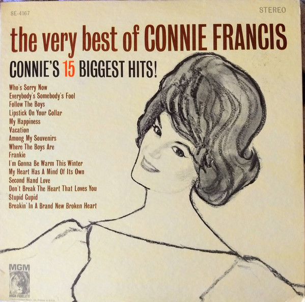 Connie Francis - The Very Best Of Connie Francis (Connie's 15 Biggest Hits) | MGM Records (SE-4167) Connie Francis - The Very Best Of Connie Francis (Connie's 15 Biggest Hits) | MGM Records (SE-4167)