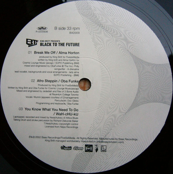 Various - King Britt Presents Black To The Future | Handcuts Records (BAD009) - 4