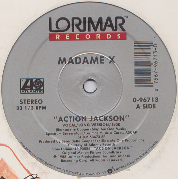 Madame X - Action Jackson | Lorimar Records (0-96713)