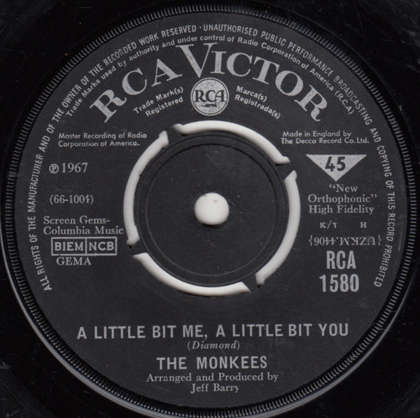 The Monkees - A Little Bit Me, A Little Bit You | RCA Victor (RCA 1580) - main