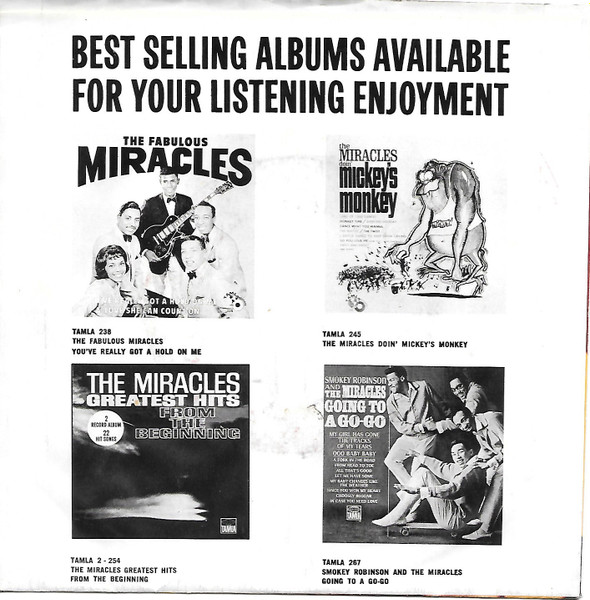 The Miracles - Come 'Round Here - I'm The One You Need | Tamla (T-54140) - 2