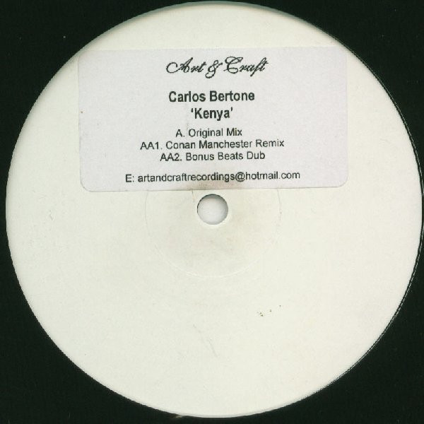 Carlos Bertone - Kenya | Art & Craft Recordings (RAFT 01) - main