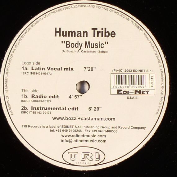 Human Tribe - Body Music | Tri Records (TRI 019)