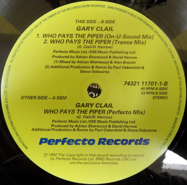 Gary Clail On-U Sound System - Who Pays The Piper? | Perfecto (74321 11701-1) - 4 Gary Clail On-U Sound System - Who Pays The Piper? | Perfecto (74321 11701-1) - 4