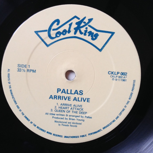 Pallas - Arrive Alive | Cool King (CKLP 002) - 3