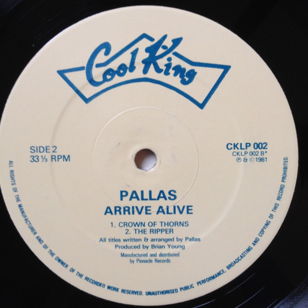 Pallas - Arrive Alive | Cool King (CKLP 002) - 4