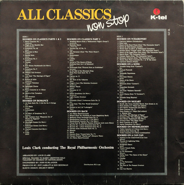 Louis Clark Conducting Royal Philharmonic Orchestra - All Classics Non Stop | K-Tel (TI 173) Louis Clark Conducting Royal Philharmonic Orchestra - All Classics Non Stop | K-Tel (TI 173)