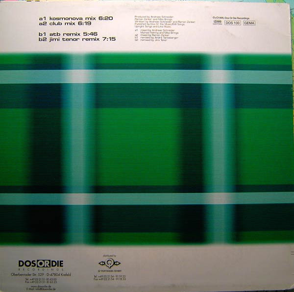 Kosmonova Presents Mike Brings - Acid Folk 2000 | Dos Or Die Recordings (DOS 100) - 2