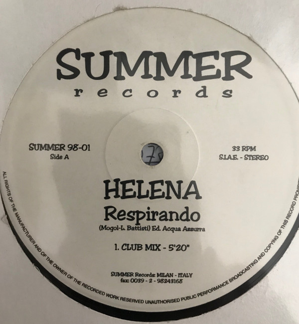 Helena - Respirando | Summer Records (SUMMER 98-01)