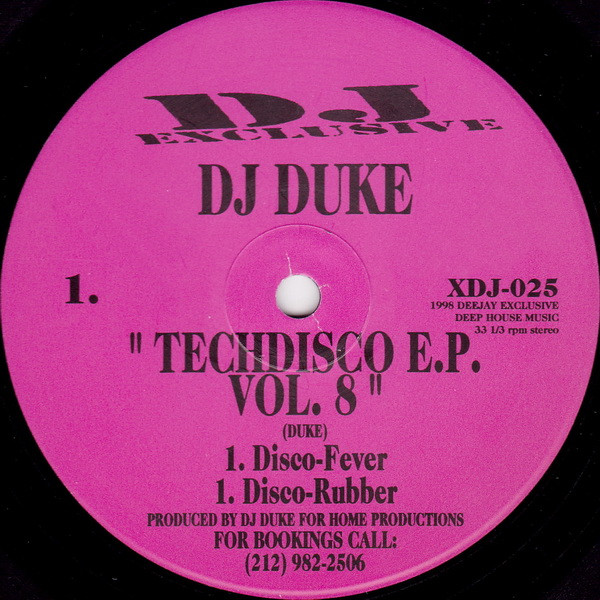DJ Duke - Techdisco E.P. Vol. 8 | DJ Exclusive (XDJ-025)