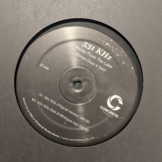 Voices From The Lake - 531 KHz | Concrete Records (CLTD-002) Voices From The Lake - 531 KHz | Concrete Records (CLTD-002)