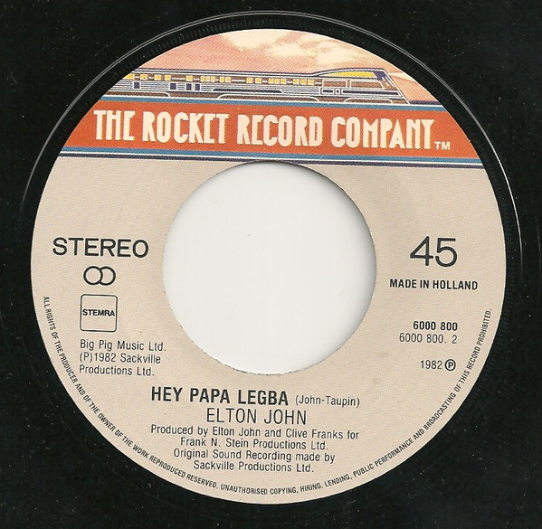 Elton John - Blue Eyes | The Rocket Record Company (6000 800) - 4