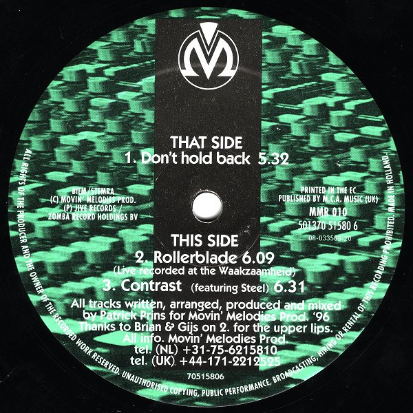 Movin' Melodies - Don't Hold Back | Movin' Melodies (MMR 010)