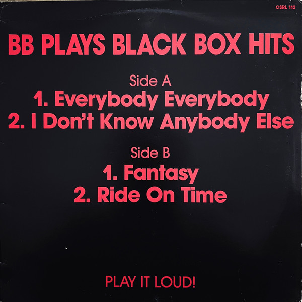 B.B - B.B Plays Black Box Hits | C.S.R. (CSRL 112) B.B - B.B Plays Black Box Hits | C.S.R. (CSRL 112)