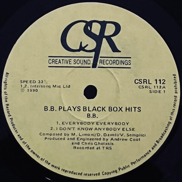 B.B - B.B Plays Black Box Hits | C.S.R. (CSRL 112) - 3