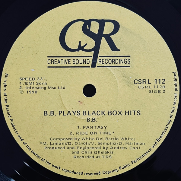 B.B - B.B Plays Black Box Hits | C.S.R. (CSRL 112) - 4