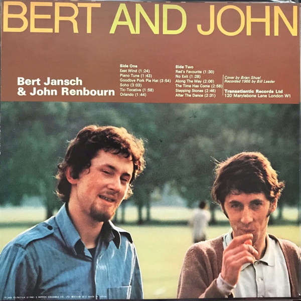 Bert Jansch & John Renbourn - Bert And John | Transatlantic Records (YS-7017-LA) - 3