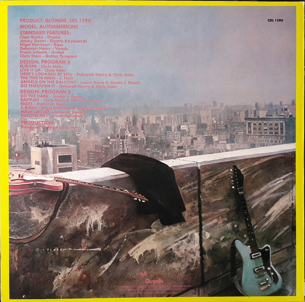 Blondie - Autoamerican | Chrysalis (CDL 1290) - 2