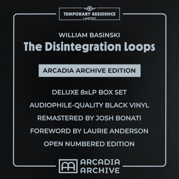 William Basinski - The Disintegration Loops (Arcadia Archive Edition) | Temporary Residence Limited (TRR300 LP) - 3 William Basinski - The Disintegration Loops (Arcadia Archive Edition) | Temporary Residence Limited (TRR300 LP) - 3