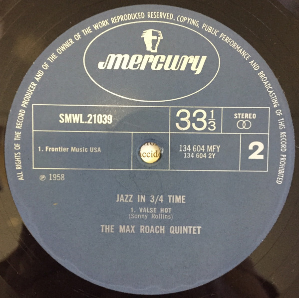 Max Roach - Jazz In 3/4 Time | Mercury (SMWL21039) - 4