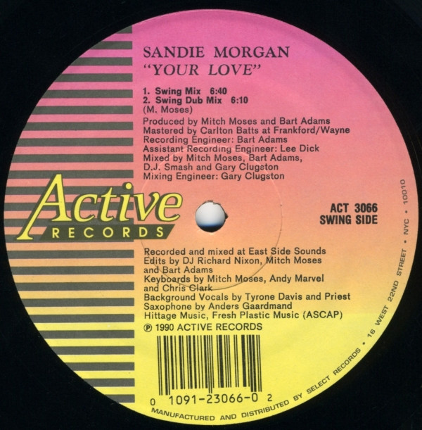 Sandie Morgan - Your Love | Active Records (ACT 3066) - main
