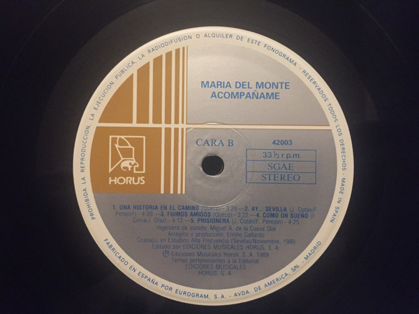 María Del Monte - Acompáñame | Horus (42.003) - 4 María Del Monte - Acompáñame | Horus (42.003) - 4